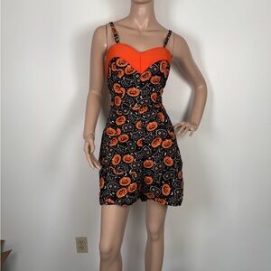 Ains & elke Halloween Pumpkin Print play suit romper